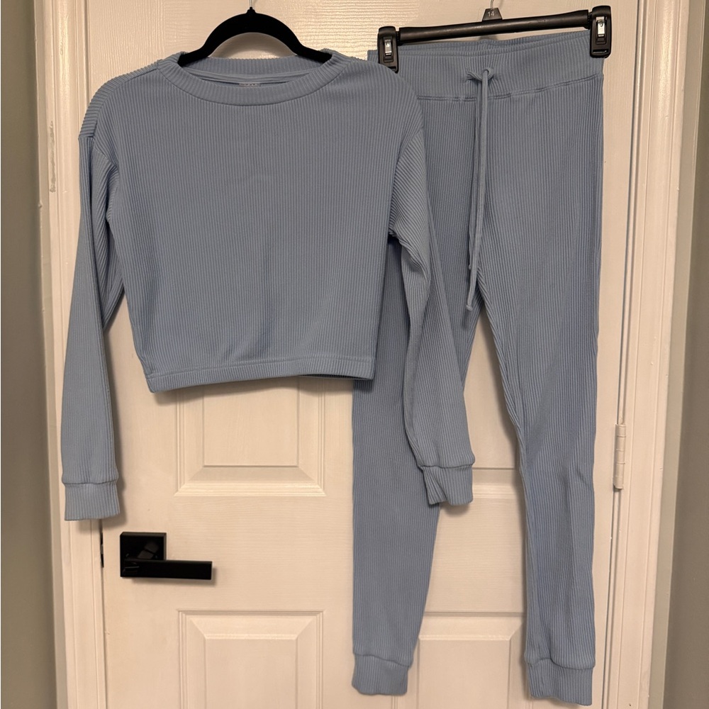 No Boundaries Light Blue Skinny Pants & Top Set